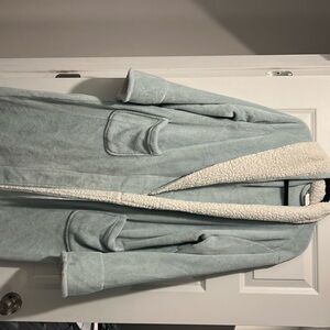 Pottery Barn robe in light blue. Size M